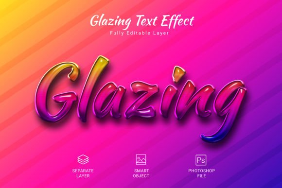 Achieve a High-End Look Instantly with the Glazing PSD Text Style