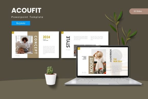 Acoufit: The Modern Keynote Template for Cohesive Brand Presentations