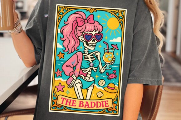 Beyond the Beach: Unleashing the Baddie Tarot Card PNG