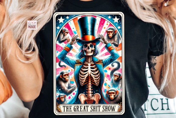 Circus Tarot Card PNG Shit Show: Unleash Bold & Edgy Design