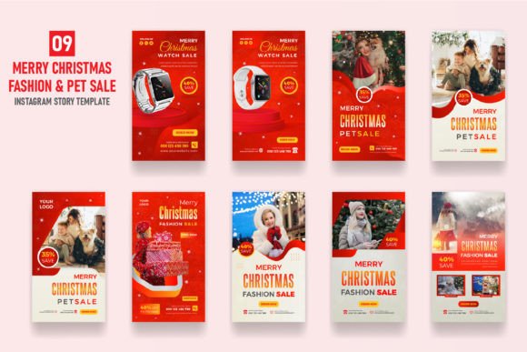 Deck the Digital Halls: Your Christmas Fashion Sale Instagram Story