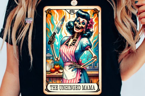Embrace Your Inner Chaos: The Unhinged Mama Tarot Card PNG