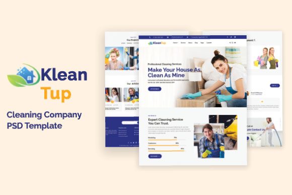Kleantup: A Modern Template for Cleaning Service Websites