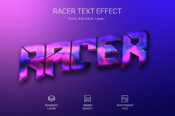 Rev Up Your Graphics with the 3D Racer Text Style