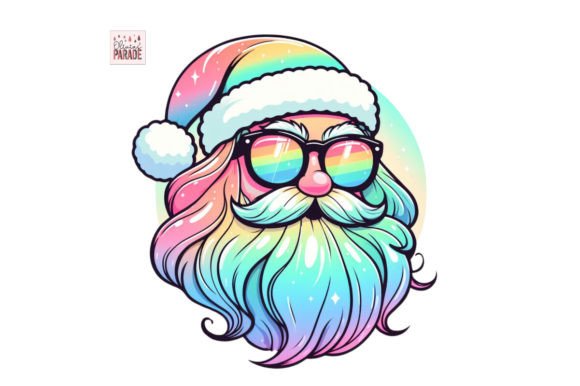 Rocking the Holiday Vibe: Santa Sunglasses PNG for Christmas in July