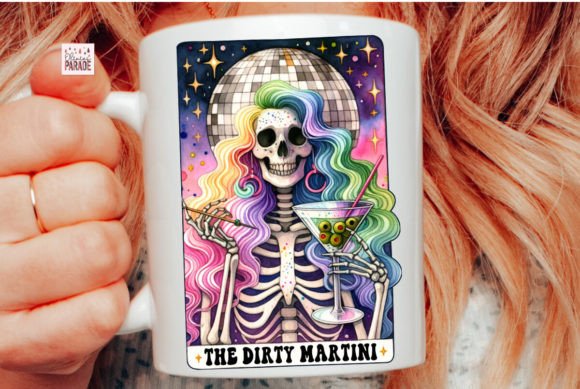 The Dirty Martini PNG Skeleton Tarot: A Design Asset with Edge
