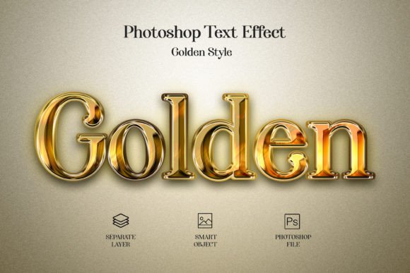 Transform Your Text with a Golden PSD Effect