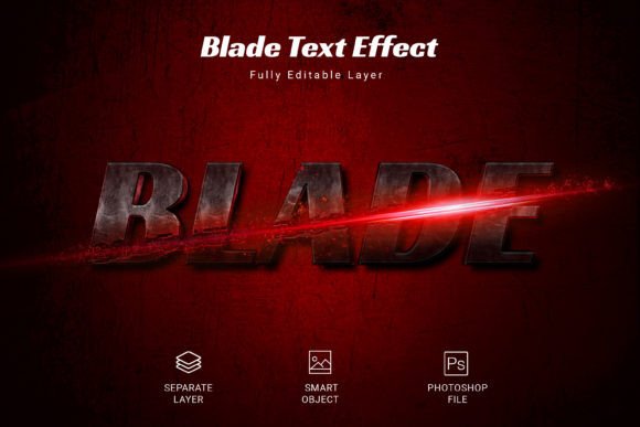 Unlocking Bold Typography: The Blade PSD Text Style